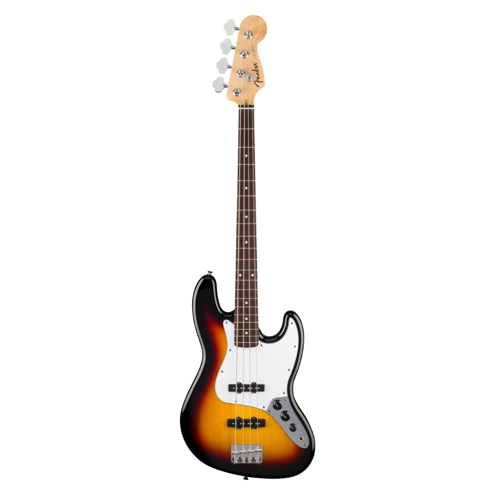 Fender Standard Jazz Bass Laurel FB White Pickguard 3-Color Sunburst