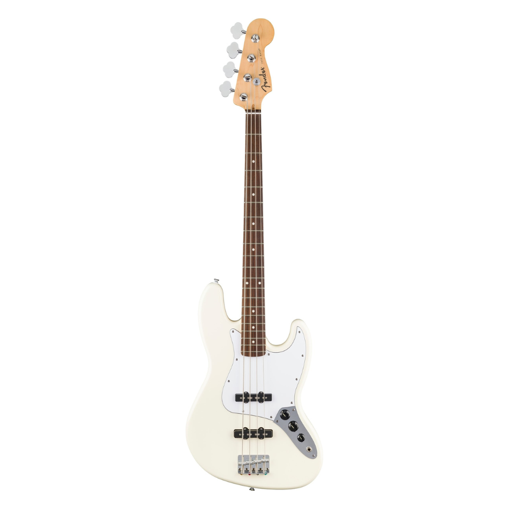 Fender Standard Jazz Bass Laurel FB White Pickguard - Olympic White