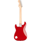 Fender Squier Mini Stratocaster electric guitar with Dakota Red finish and laurel fretboard, compact and stylish for players.