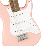 Squier Mini Stratocaster Electric Guitar w/Laurel Fretboard - Shell Pink
