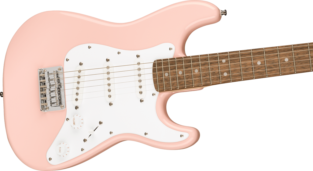 Squier Mini Stratocaster Electric Guitar w/Laurel Fretboard - Shell Pink