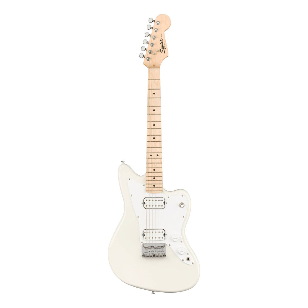 Squier Mini Jazz HH Electric Guitar w/Maple Fretboard - Olympic White