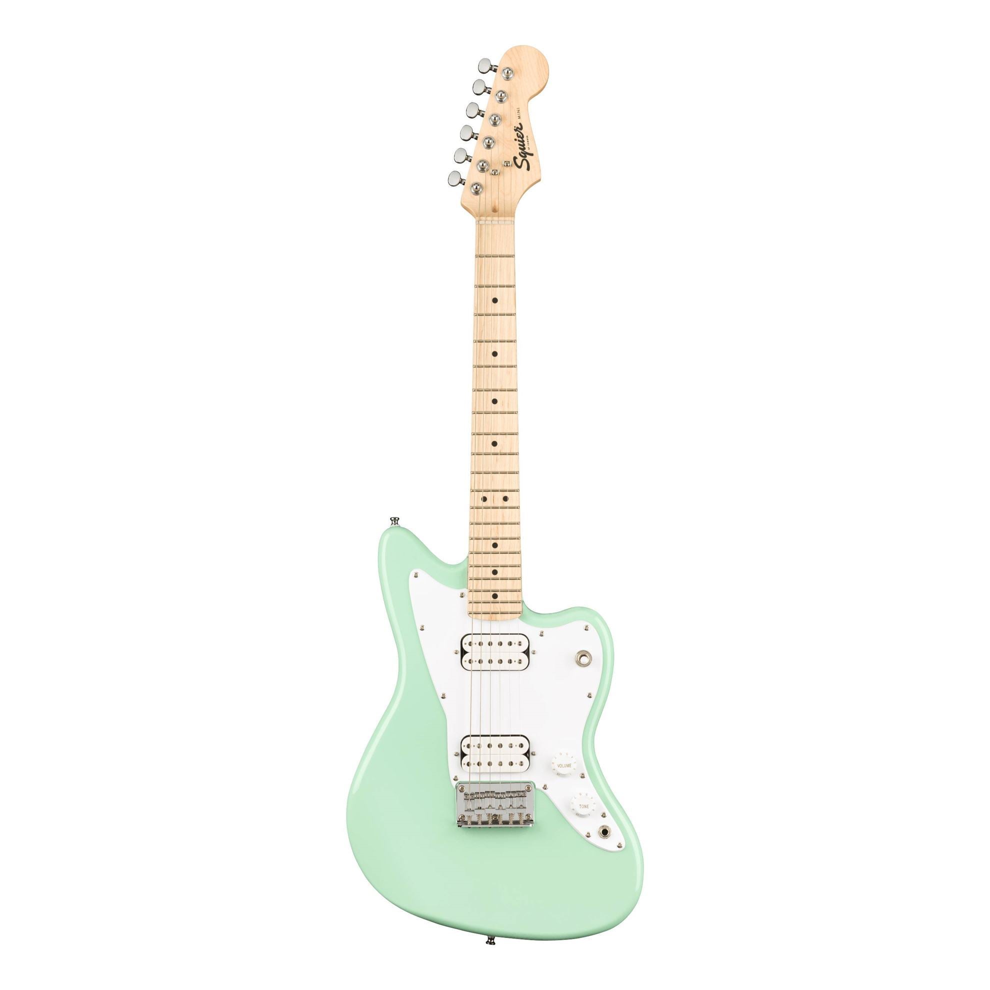 Squier Mini Jazz HH Electric Guitar w/Maple Fretboard - Surf Green