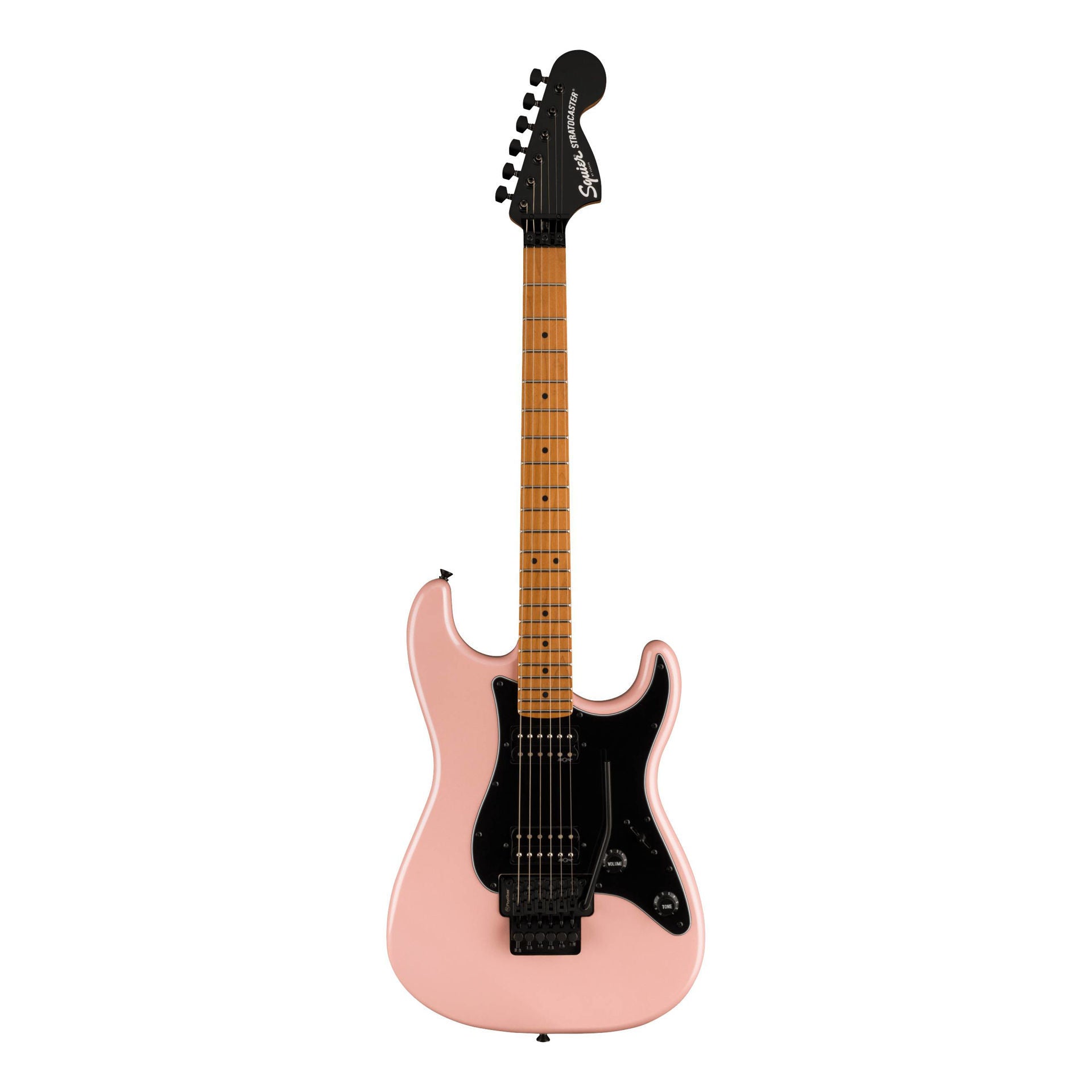 Squier Contemporary Stratocaster HH FR Electric Guitar with Roasted Maple Fingerboard in Shell Pink Pearl
