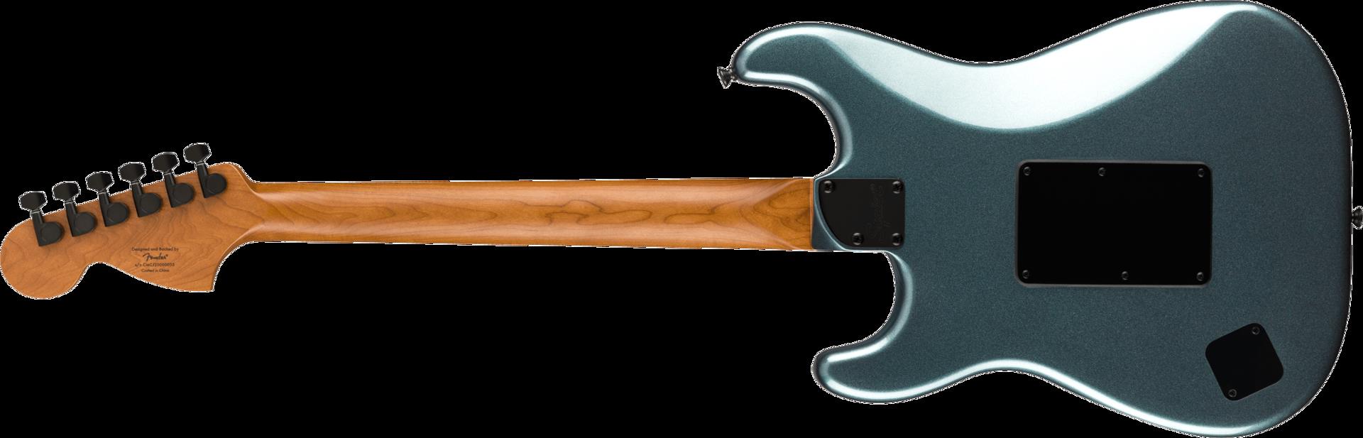 Squier Contemporary Stratocaster HH FR Electric Guitar with Roasted Maple Fingerboard in Gunmetal Metallic