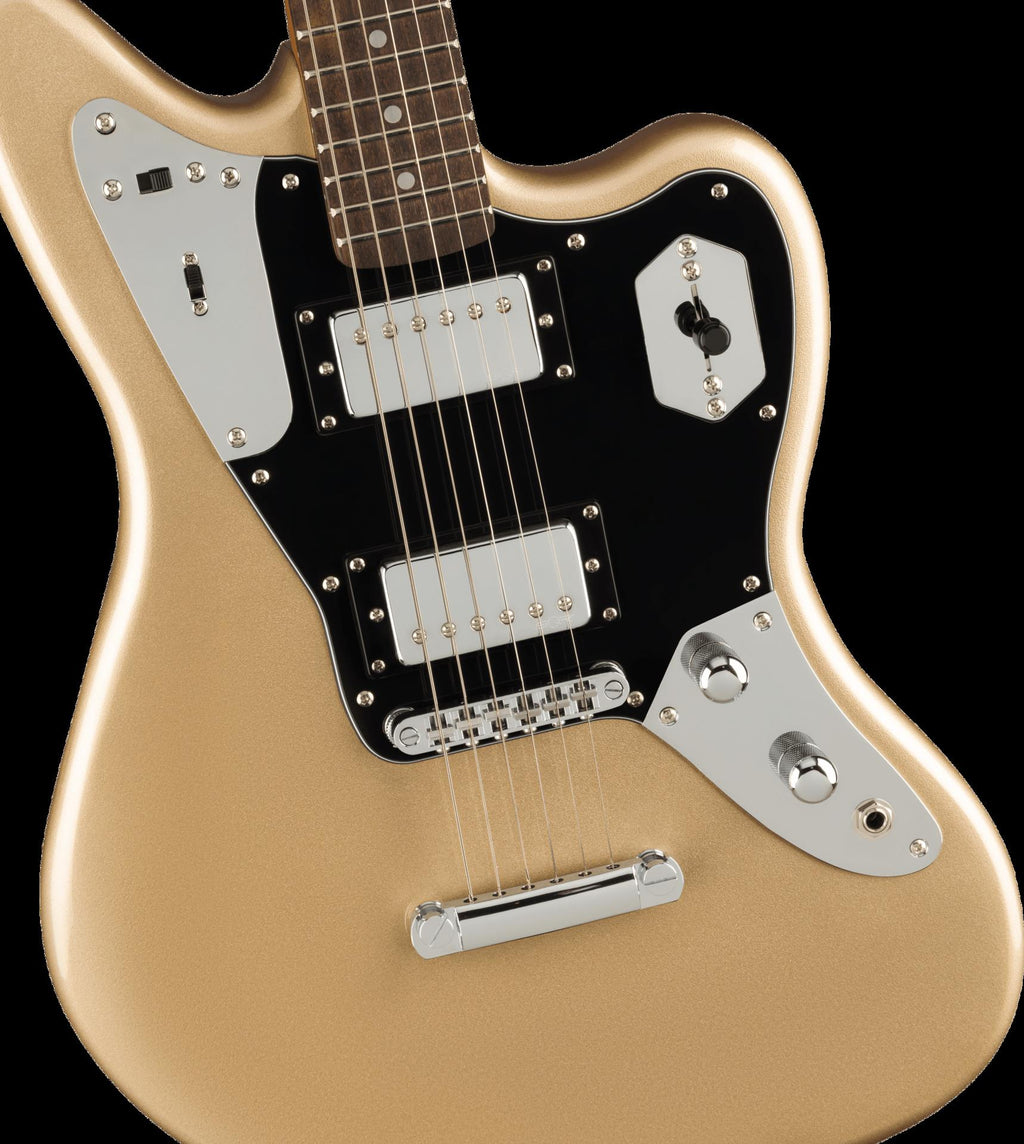 Squier Contemporary Jaguar HH ST Electric Guitar with Laurel Fingerboard in Shoreline Gold