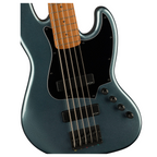 Squier Contemporary Active Jazz 5 String Bass Guitar HH V Roasted Maple FB Gunmetal Metallic