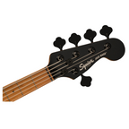 Squier Contemporary Active Jazz 5 String Bass Guitar HH V Roasted Maple FB Gunmetal Metallic