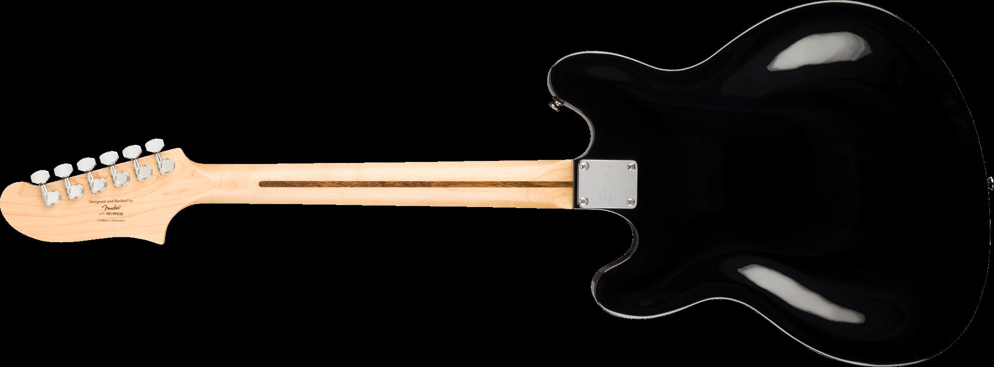 Squier Affinity Starcaster Electric Guitar - Maple Neck - Black