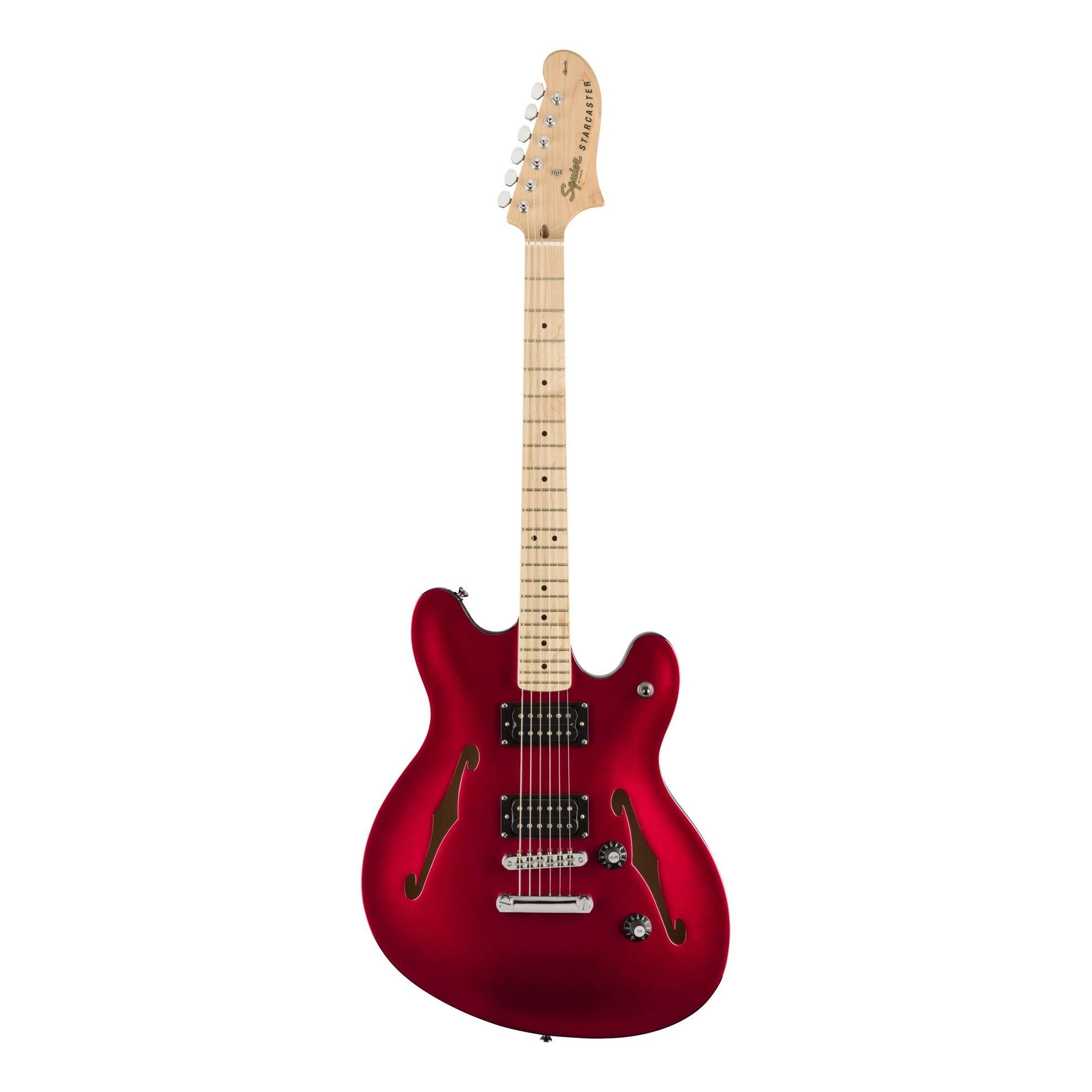 Squier Affinity Starcaster Electric Guitar - Maple Neck - Candy Apple Red