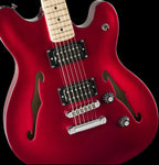 Squier Affinity Starcaster Electric Guitar - Maple Neck - Candy Apple Red