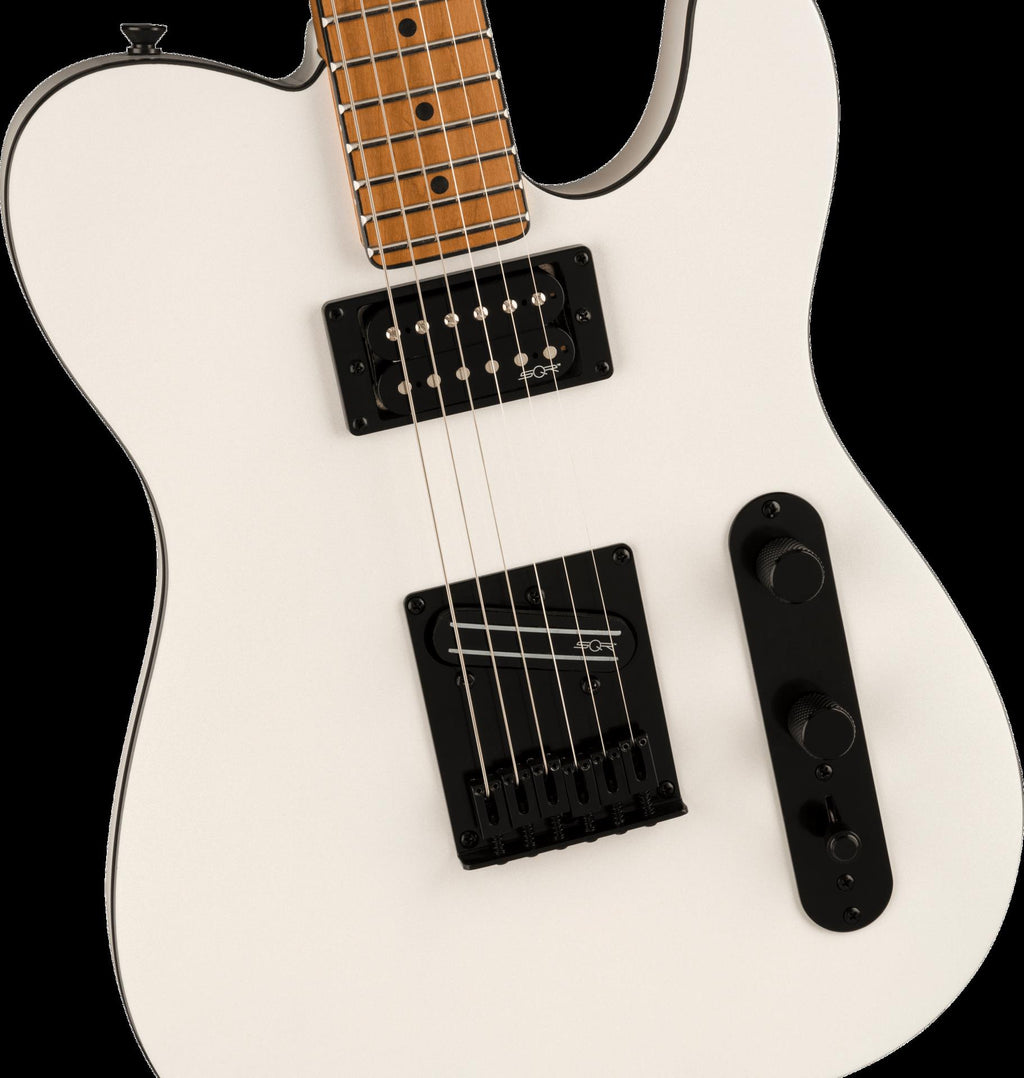 Squier Contemporary Telecaster RH Electric Guitar with Roasted Maple Fingerboard in Pearl White