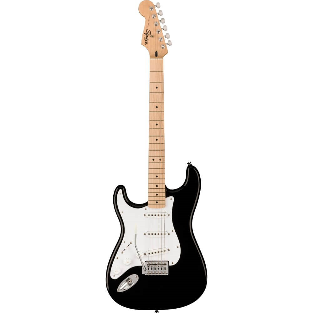 Squier Sonic Stratocaster Left-Handed Electric Guitar with Maple Fretboard - Black