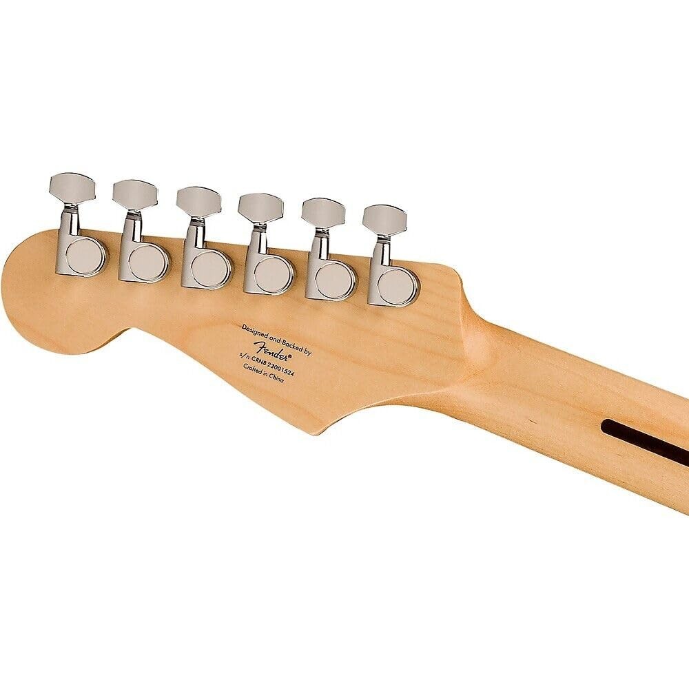 Squier Sonic Stratocaster HSS 2-Color Sunburst, black pickguard — headstock rear