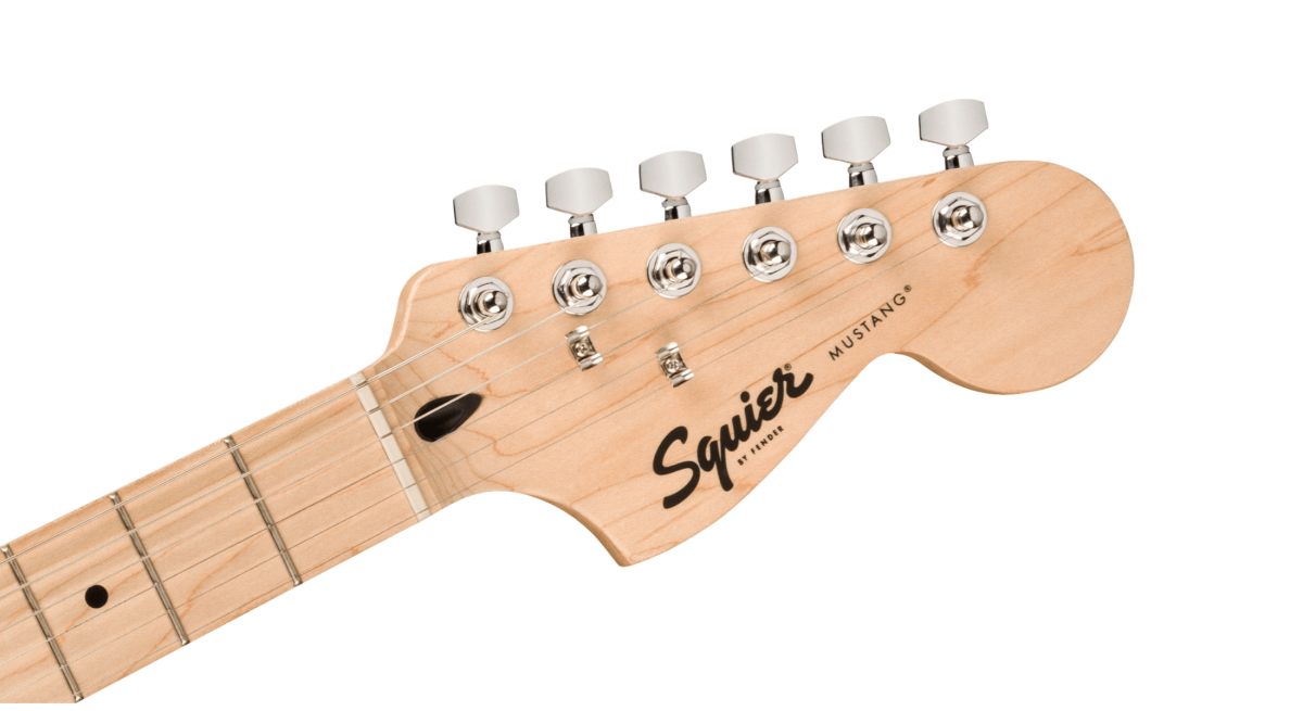 Squier Sonic Mustang HH with Maple Fretboard in Flash Pink