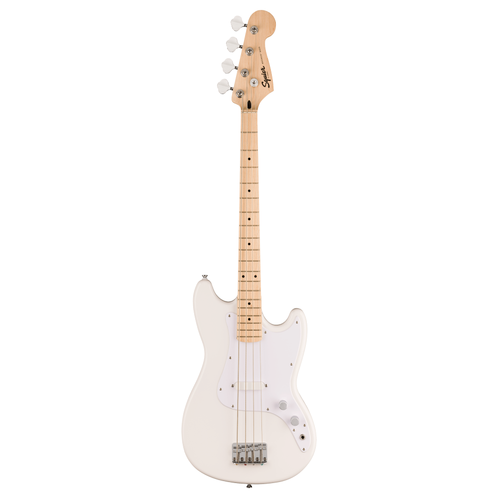 Squier Sonic Bronco Bass with Maple Fretboard in Arctic White