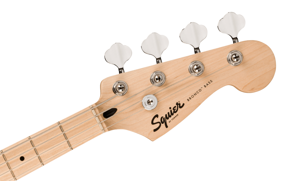 Squier Sonic Bronco Bass with Maple Fretboard in Arctic White