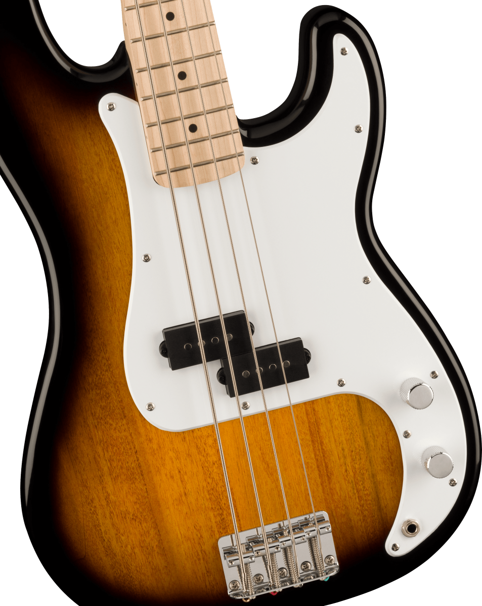 Squier Sonic P Bass with Maple Fretboard in 2 Col Burst