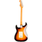 Squier Clas Vibe 60s Strat electric guitar with 3-color burst finish, vintage-style body and maple fingerboard.