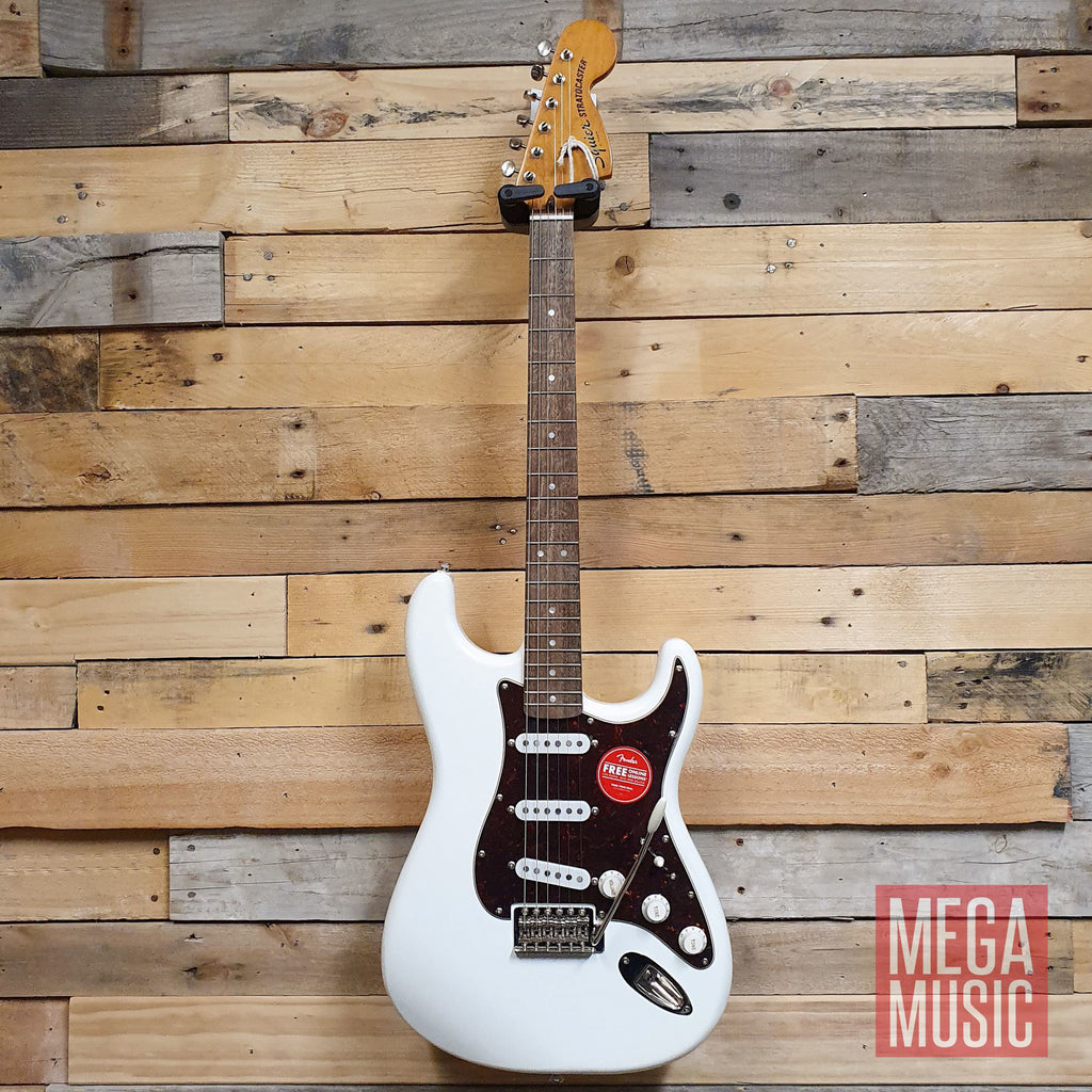 Squier Classic Vibe 70s Stratocaster Electric Guitar - Laurel Fretboard - Olympic White