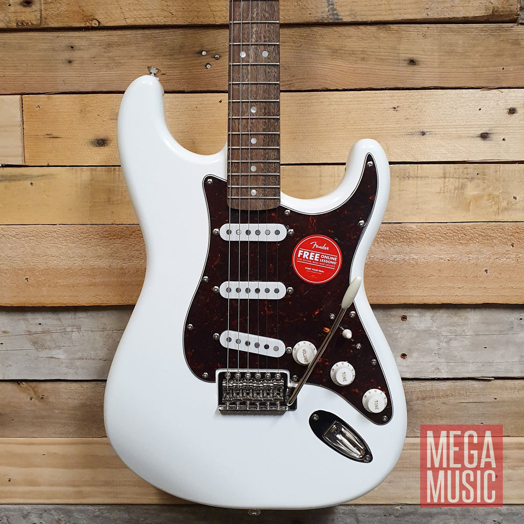 Squier Classic Vibe 70s Stratocaster Electric Guitar - Laurel Fretboard - Olympic White