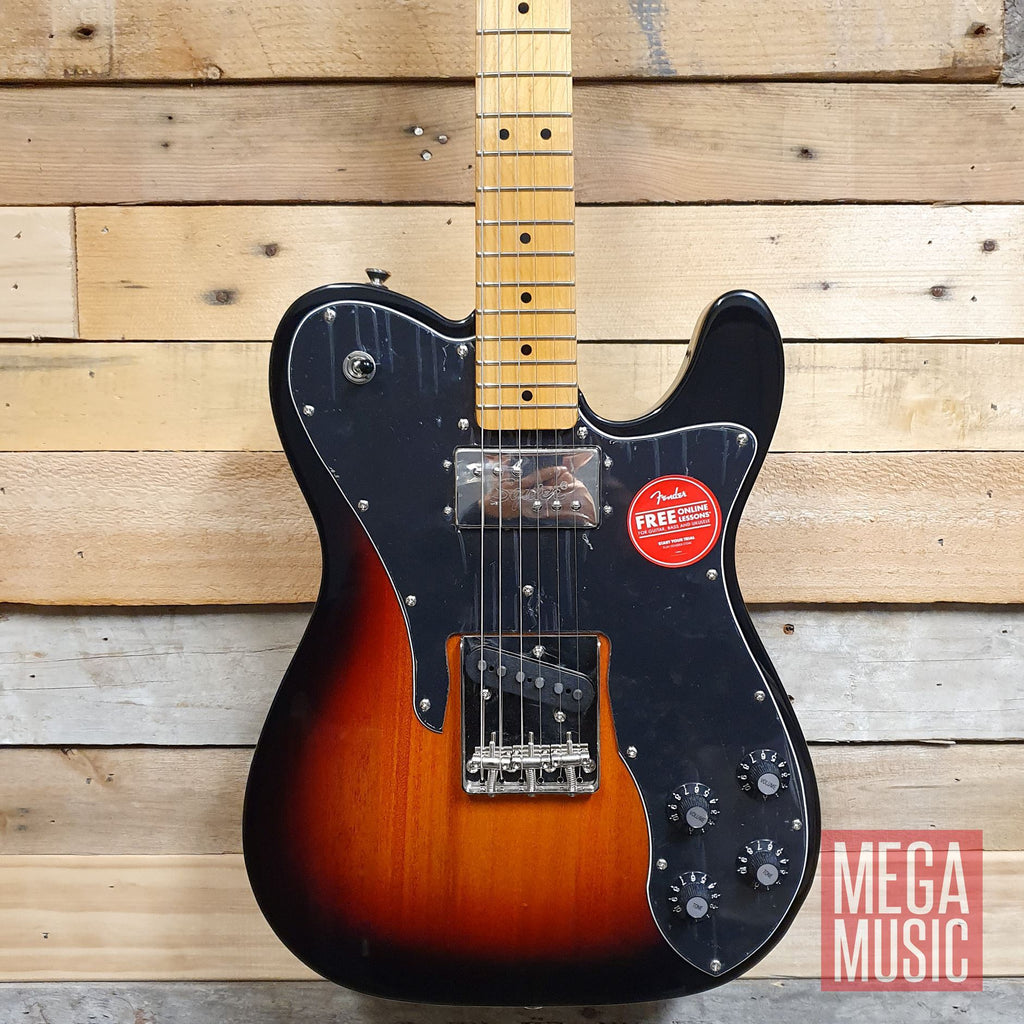 Squier Classic Vibe 70s Telecaster Custom Electric Guitar MN 3-Colour Sunburst