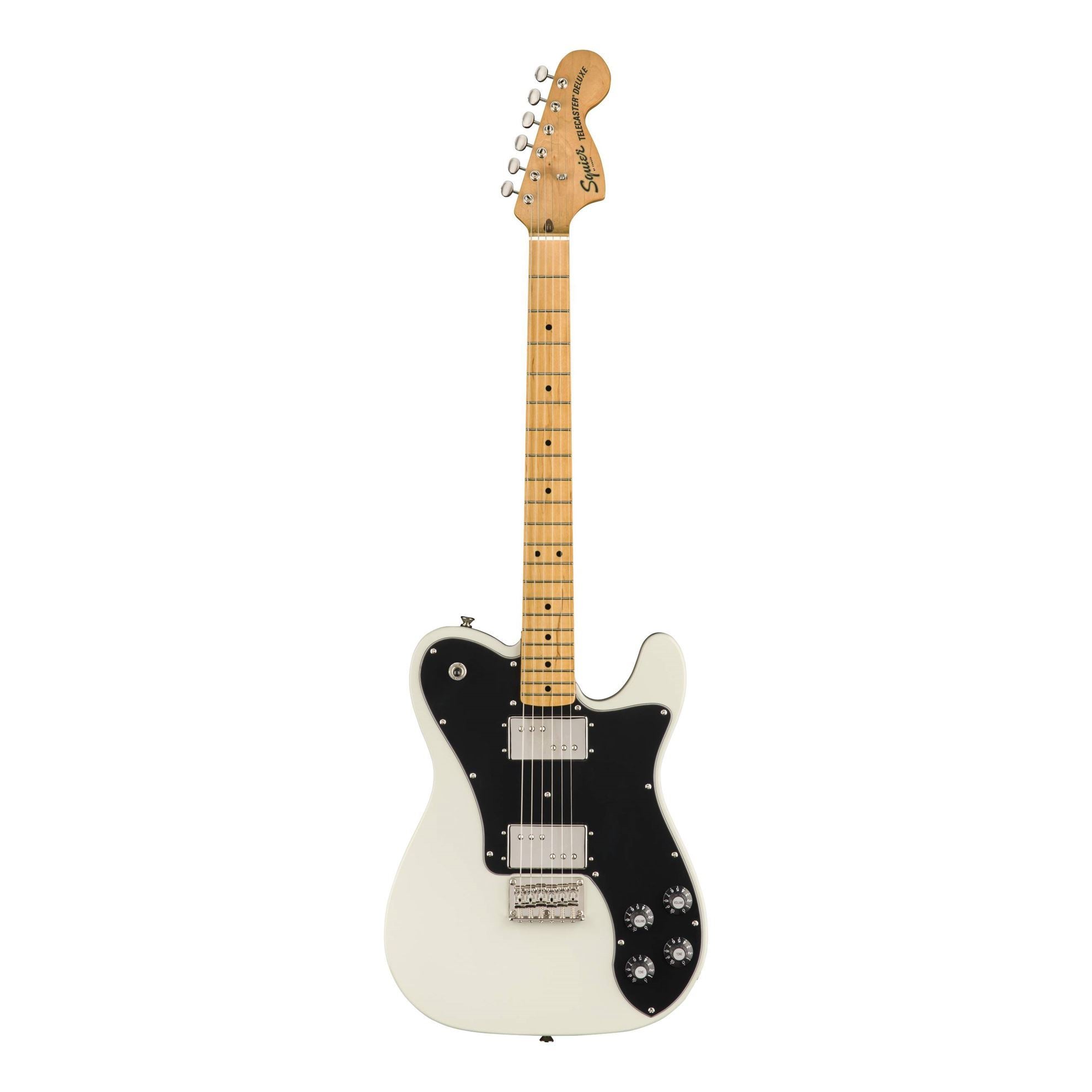 Squier Classic Vibe 70s Telecaster Deluxe Electric Guitar - Maple Neck - Olympic White