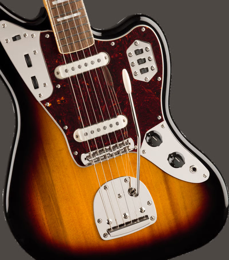 Squier Classic Vibe 70s Jaguar Electric Guitar - Laurel Fretboard - 3-Colour Sunburst