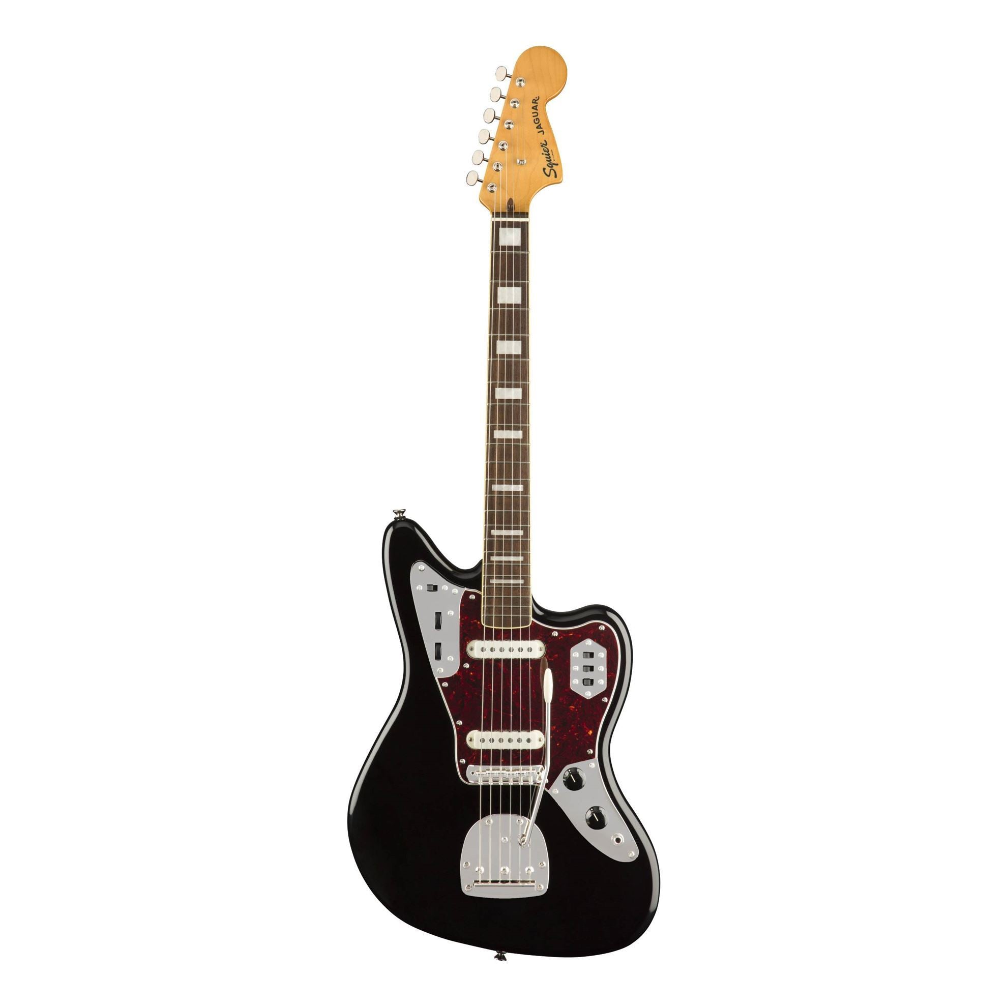 Squier Classic Vibe 70s Jaguar Electric Guitar - Laurel Fretboard - Black