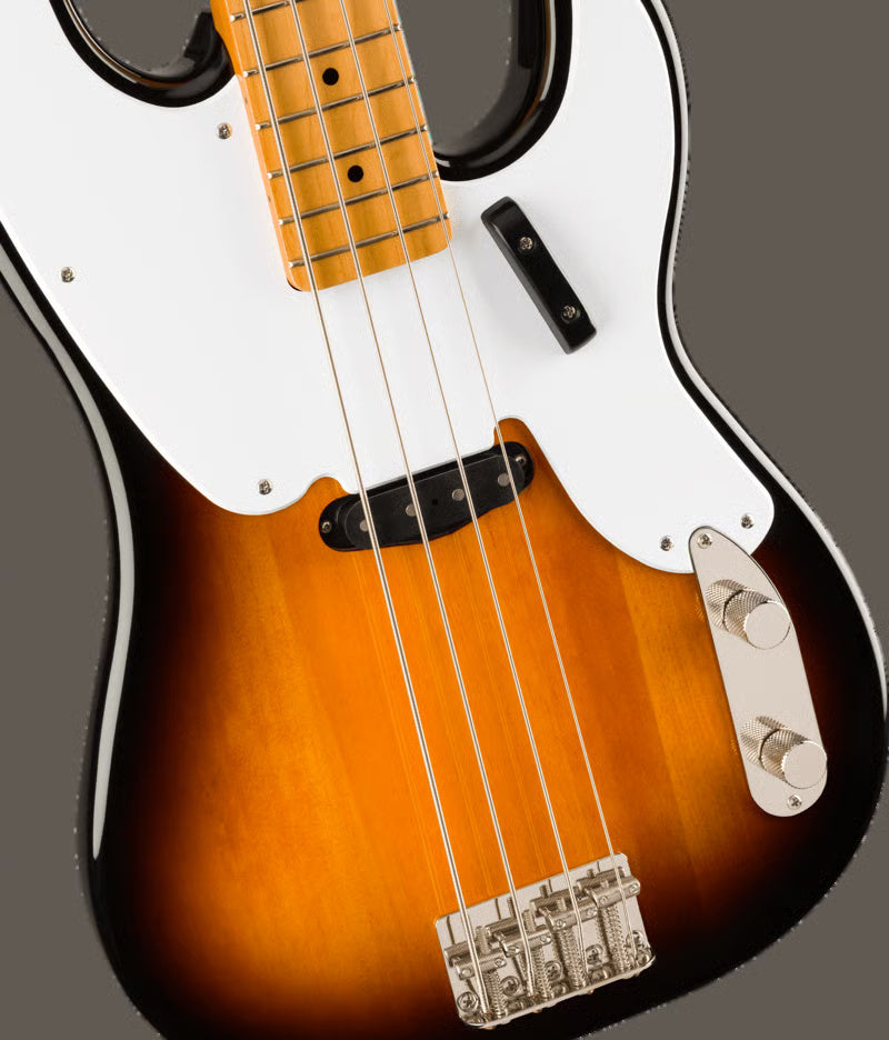 Squier Classic Vibe 50s Precision Bass Guitar - Maple Neck - 2-Colour Sunburst