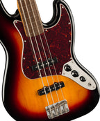 Squier Classic Vibe 60s Fretless Jazz Bass Guitar - Laurel Fretboard - 3-Colour Sunburst