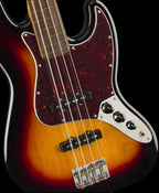 Squier Classic Vibe 60s Fretless Jazz Bass Guitar - Laurel Fretboard - 3-Colour Sunburst