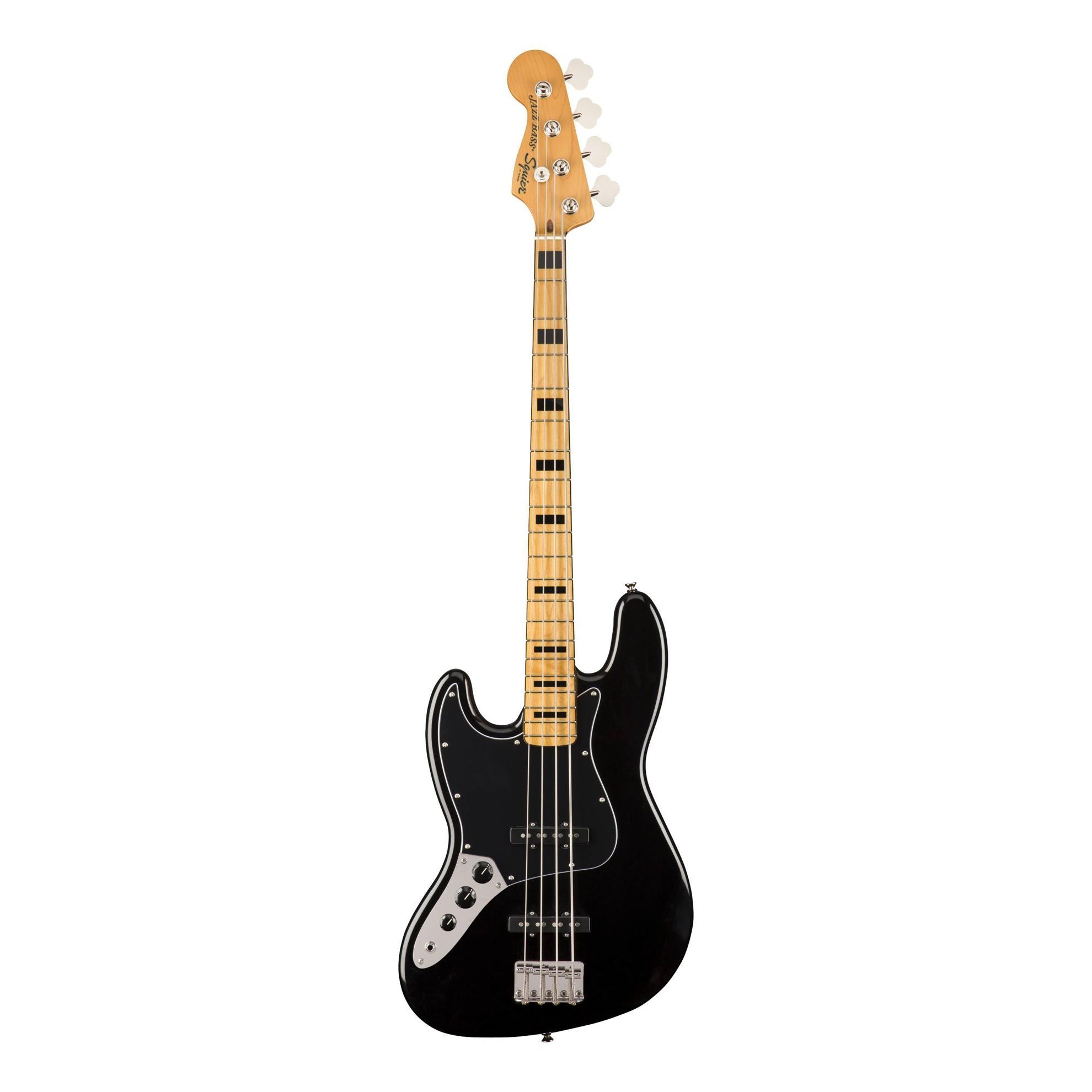 Squier Classic Vibe 70s Jazz Bass Left-Handed Guitar - Maple Neck - Black