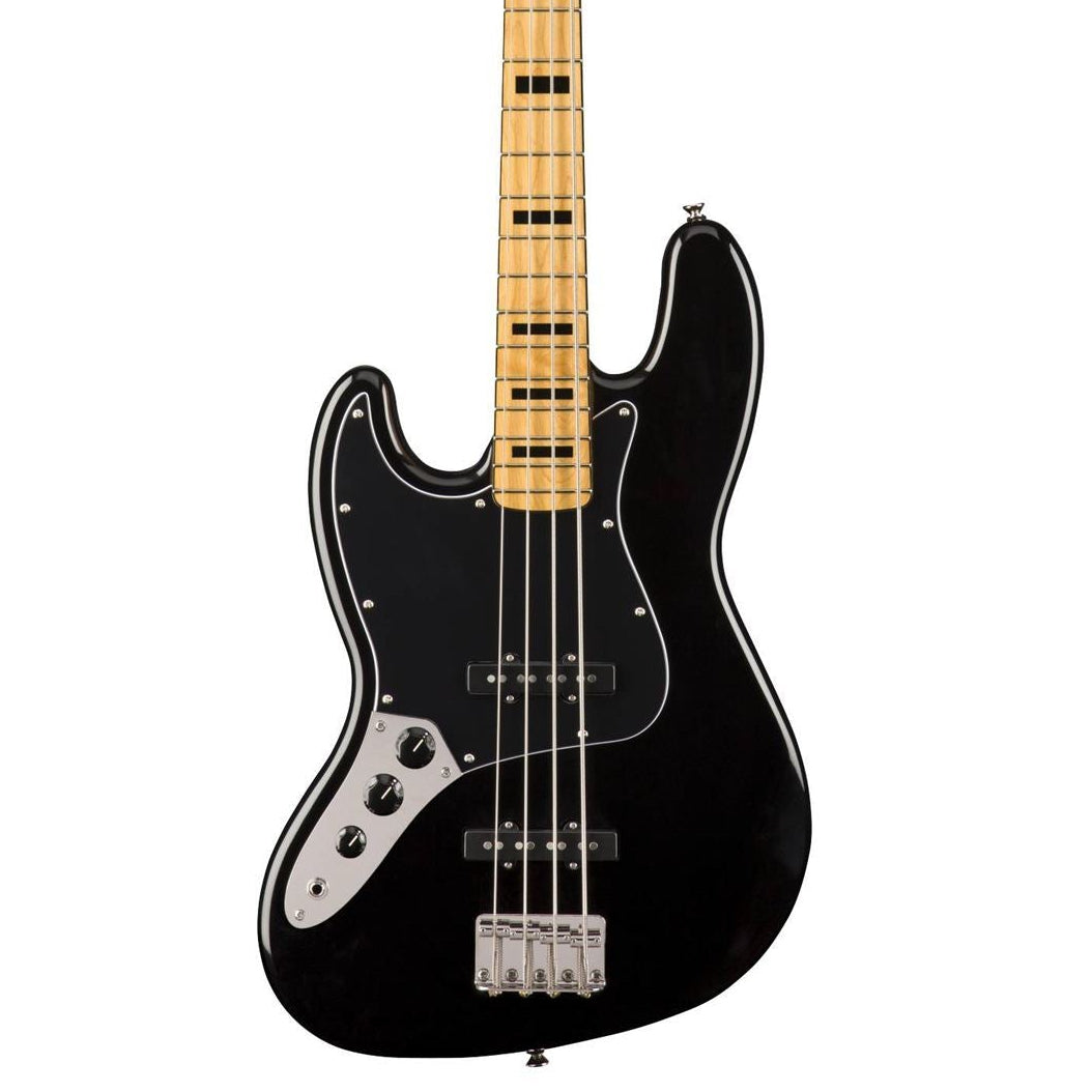 Squier Classic Vibe 70s Jazz Bass Left-Handed Guitar - Maple Neck - Black