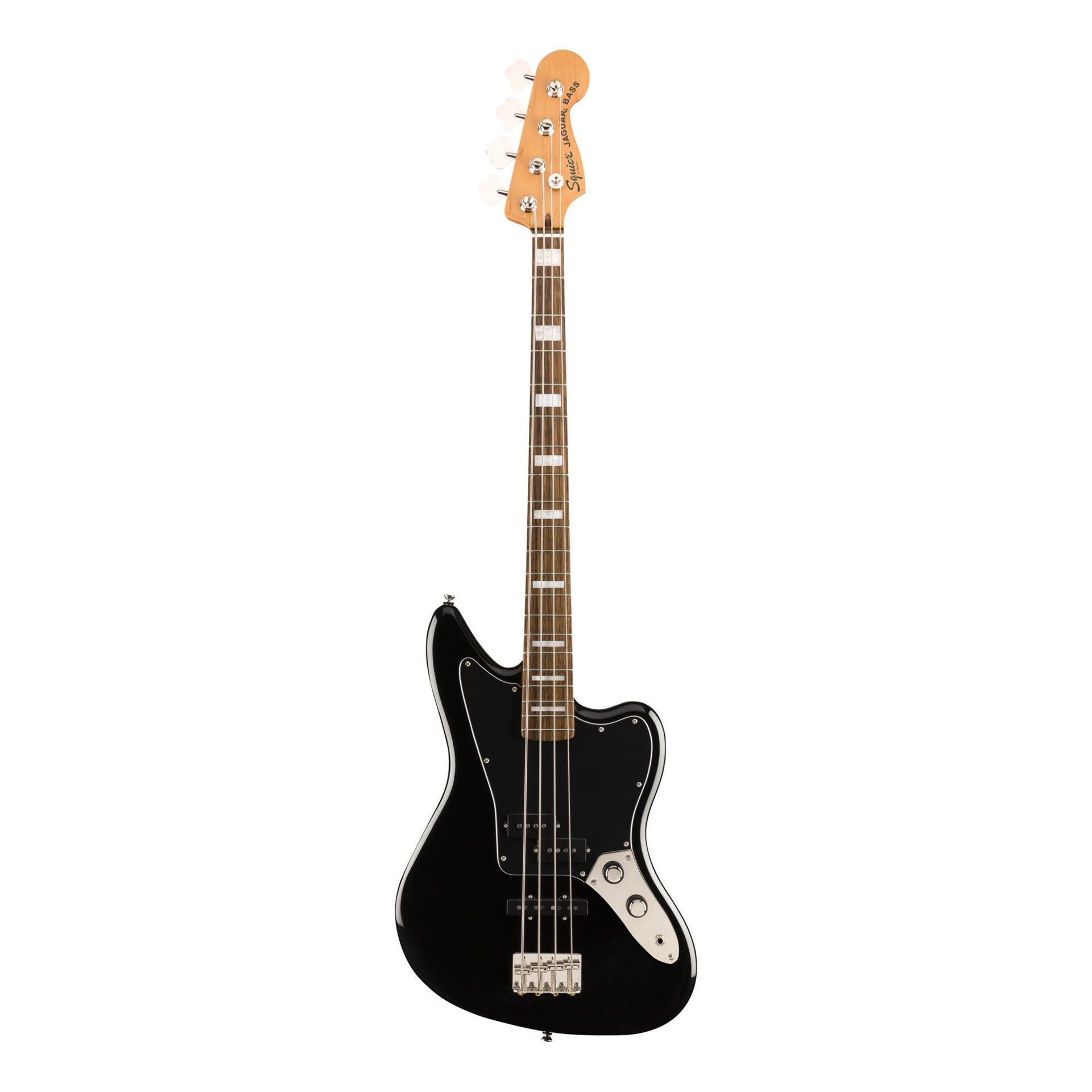 Squier Classic Vibe Jaguar Bass Guitar - Laurel Fretboard - Black