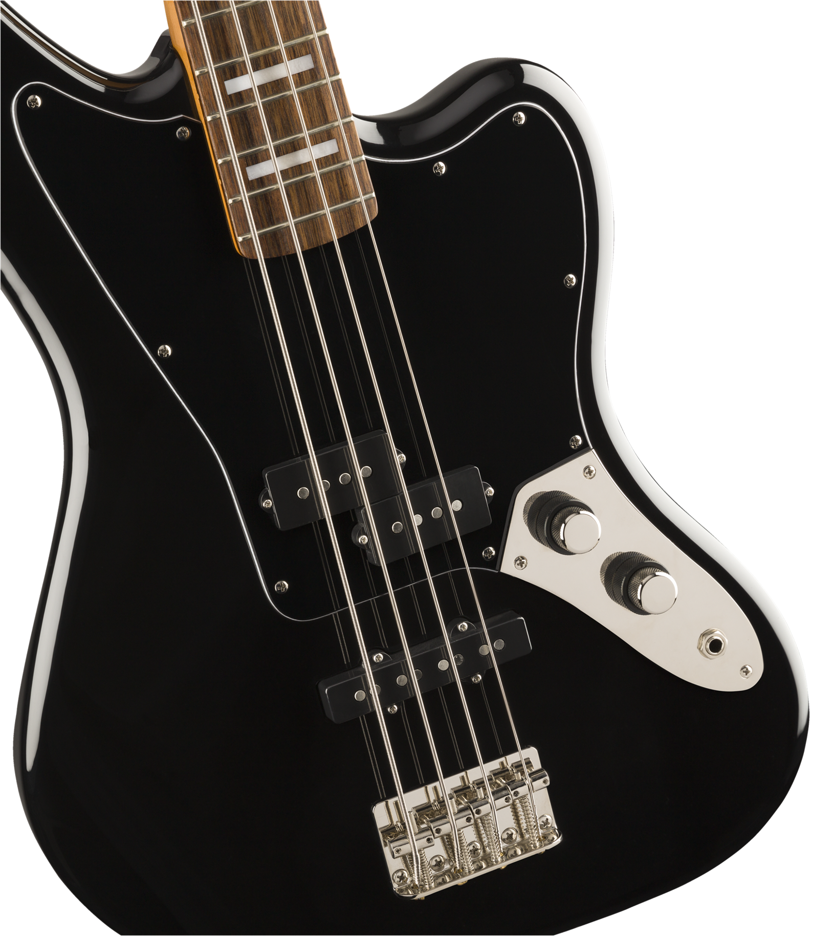 Squier Classic Vibe Jaguar Bass Guitar - Laurel Fretboard - Black