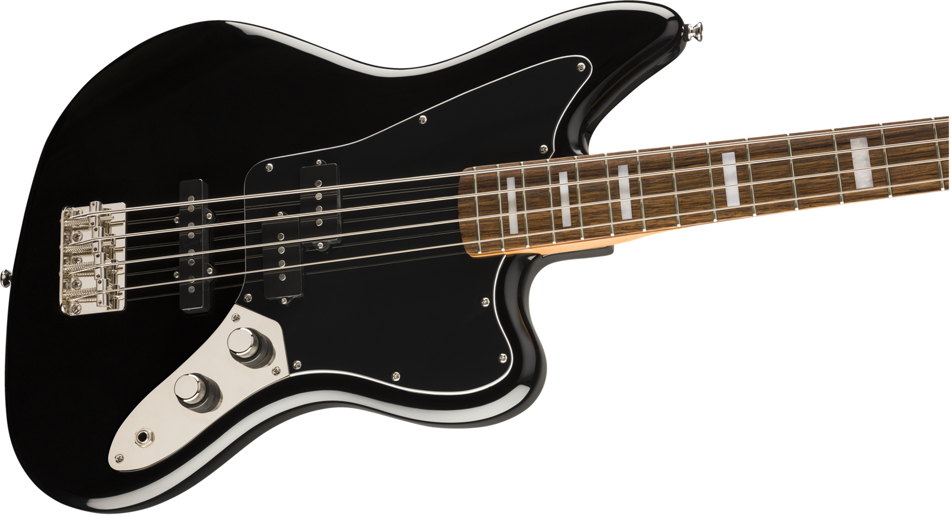 Squier Classic Vibe Jaguar Bass Guitar - Laurel Fretboard - Black