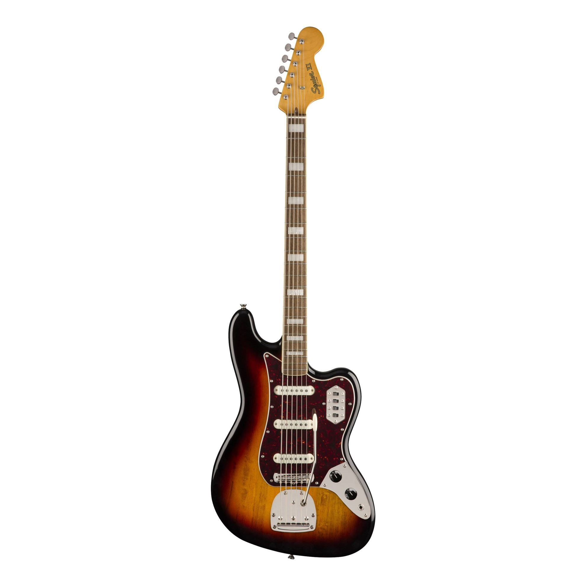Squier Classic Vibe Bass VI Bass Guitar- Laurel Fretboard - 3-Colour Sunburst