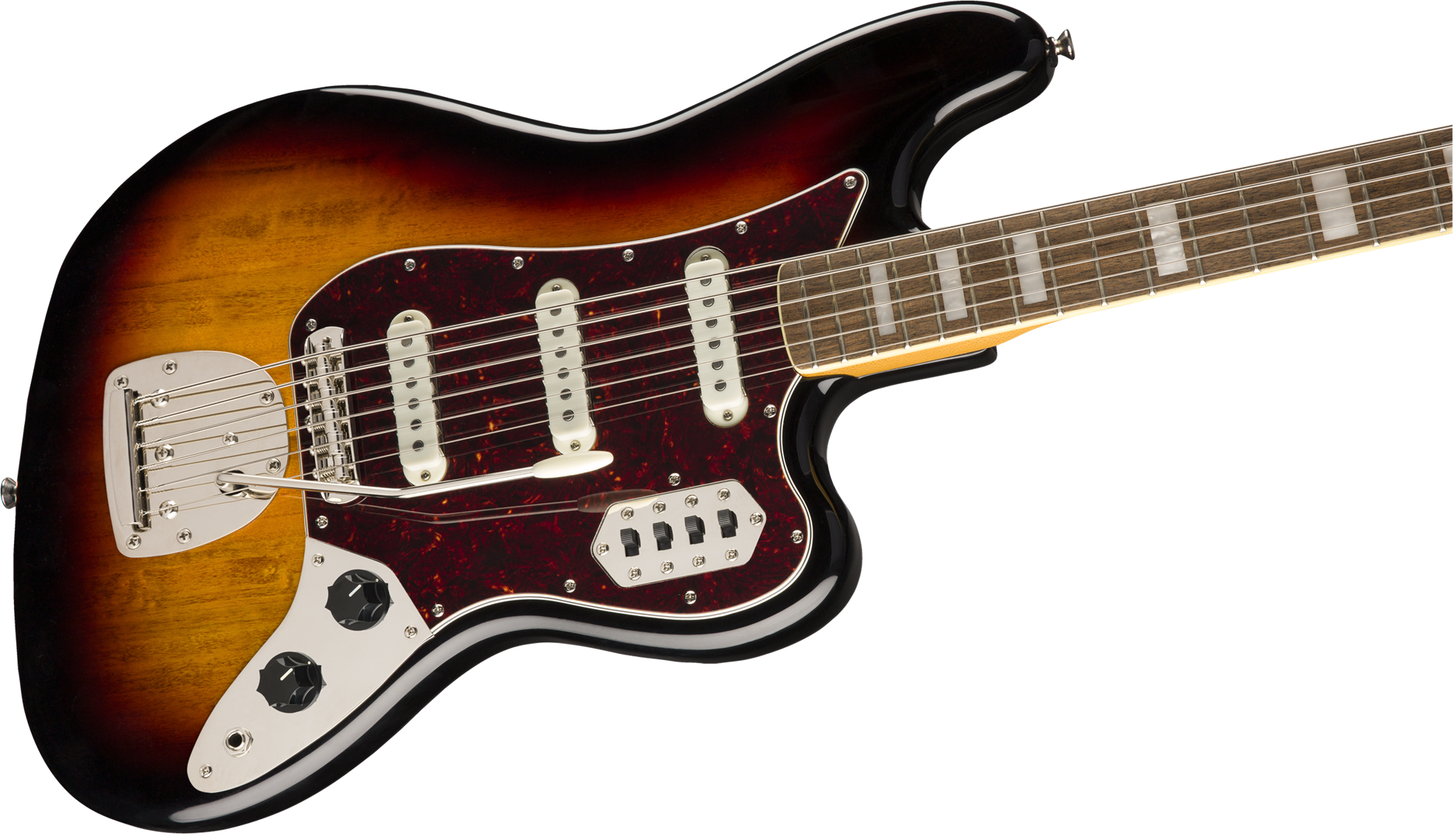 Squier Classic Vibe Bass VI Bass Guitar- Laurel Fretboard - 3-Colour Sunburst