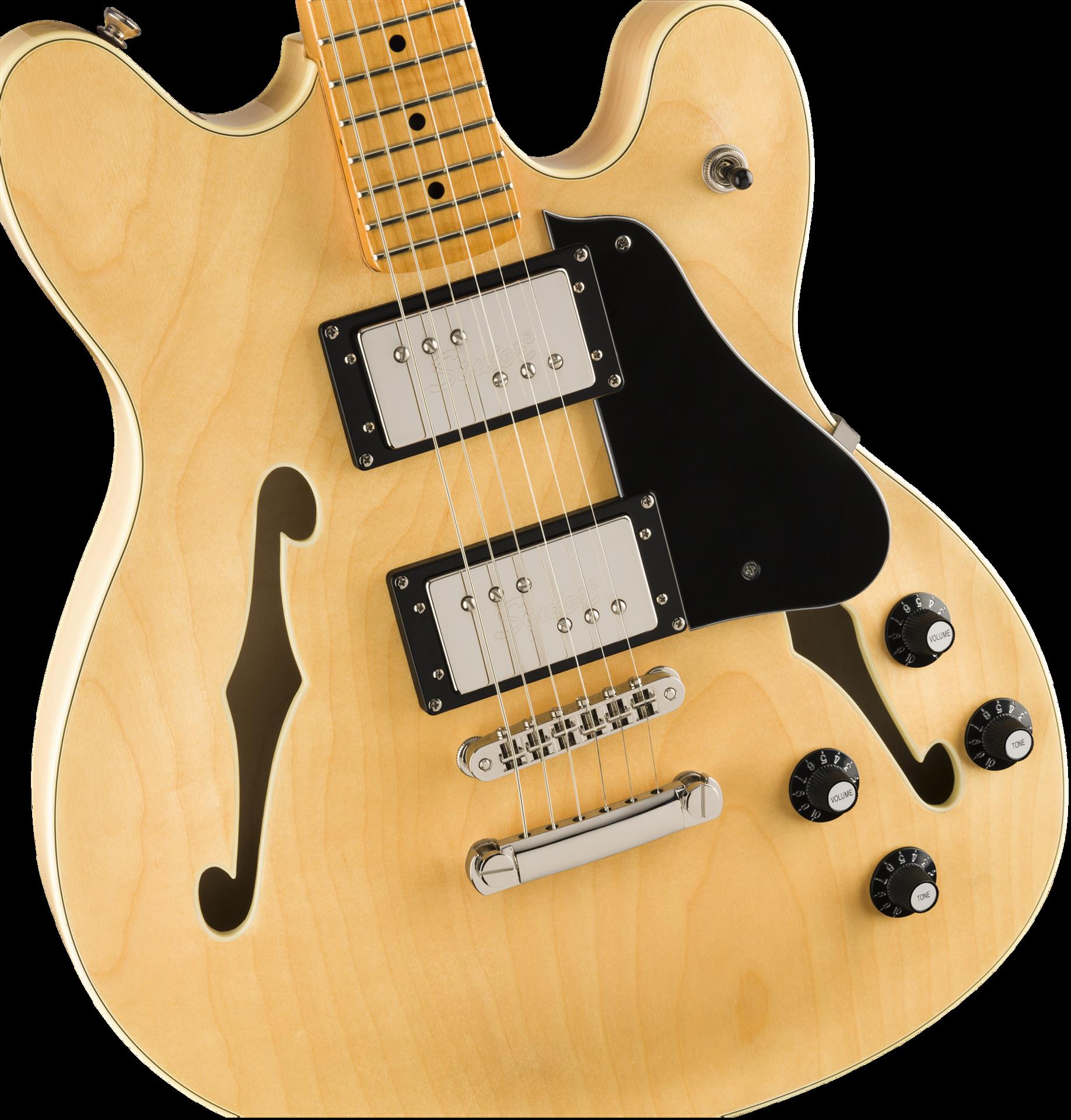 Squier Classic Vibe Starcaster Semi-Hollow Body Electric Guitar - Natural