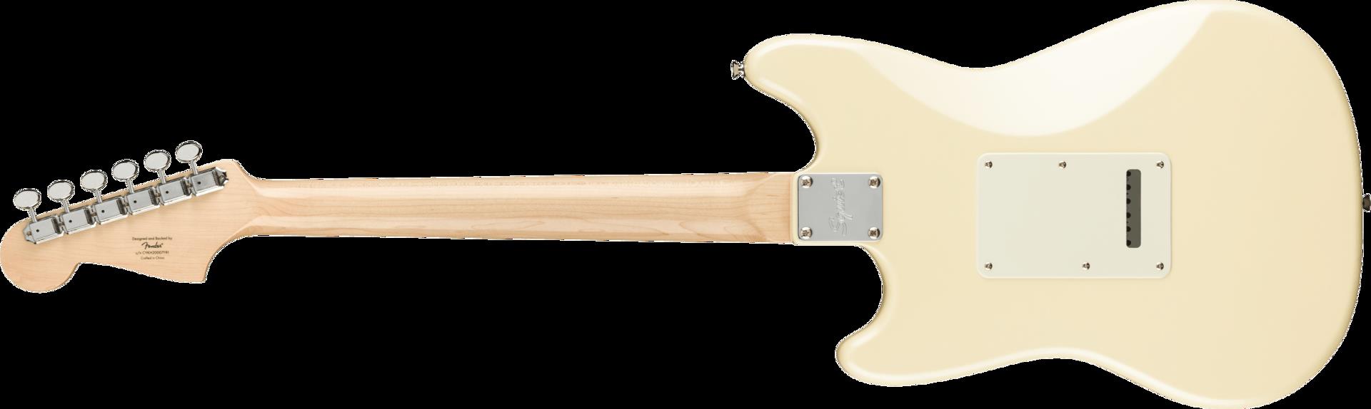 Squier Paranormal Cyclone Electric Guitar - Laurel Fingerboard - Tortoiseshell Pickguard - Pearl White