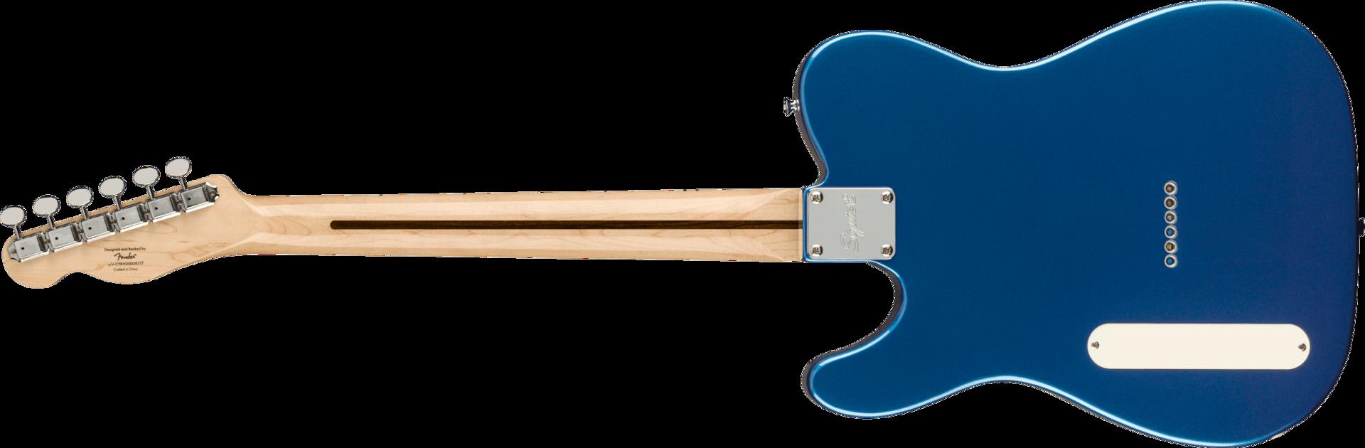 Squier Paranormal Cabronita Telecaster Thinline Electric Guitar - Maple Fingerboard - Parchment Pickguard - Lake Placid Blue
