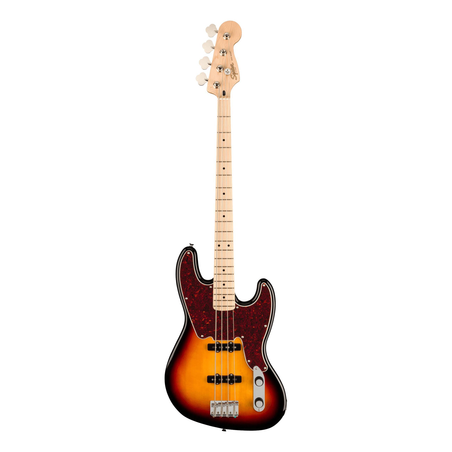 Squier Paranormal Jazz Bass ''54 Bass Guitar - Maple Fingerboard - Tortoiseshell Pickguard - 3-Color Sunburst