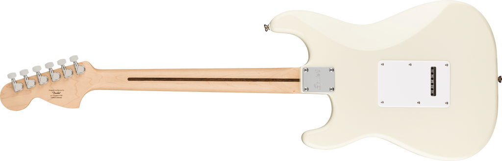 Squier Affinity Series Stratocaster, Maple Fingerboard, White Pickguard, Olympic White