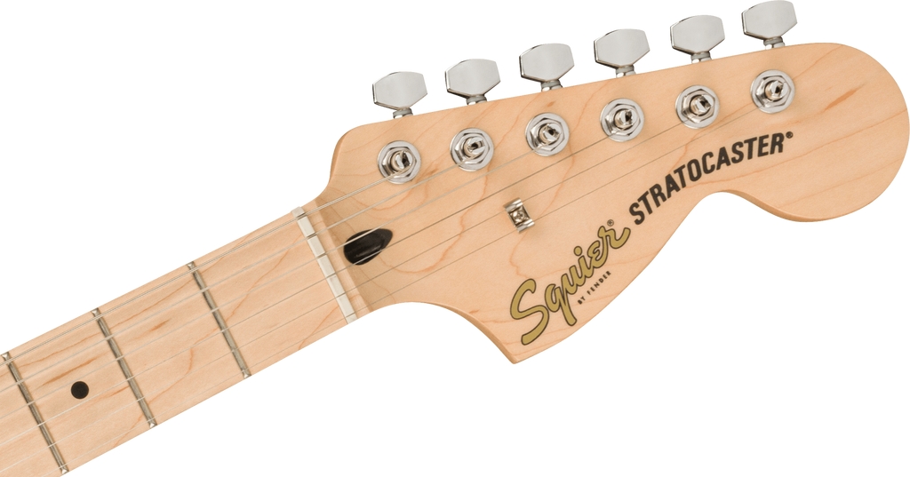 Squier Affinity Series Stratocaster, Maple Fingerboard, White Pickguard, Olympic White