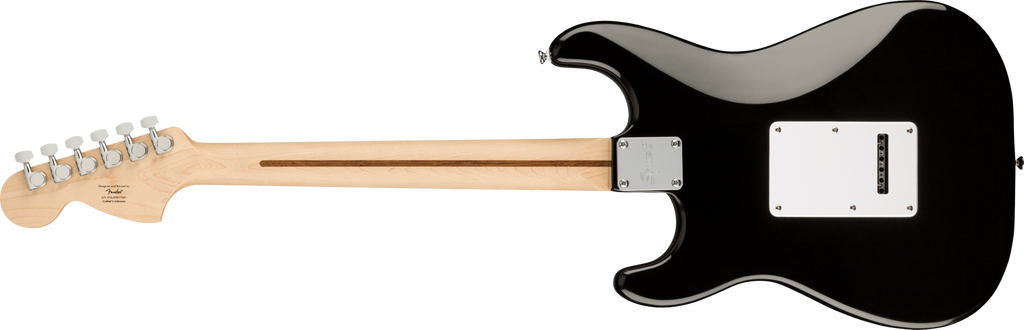 Squier Affinity Series Stratocaster, Maple Fingerboard, White Pickguard, Black