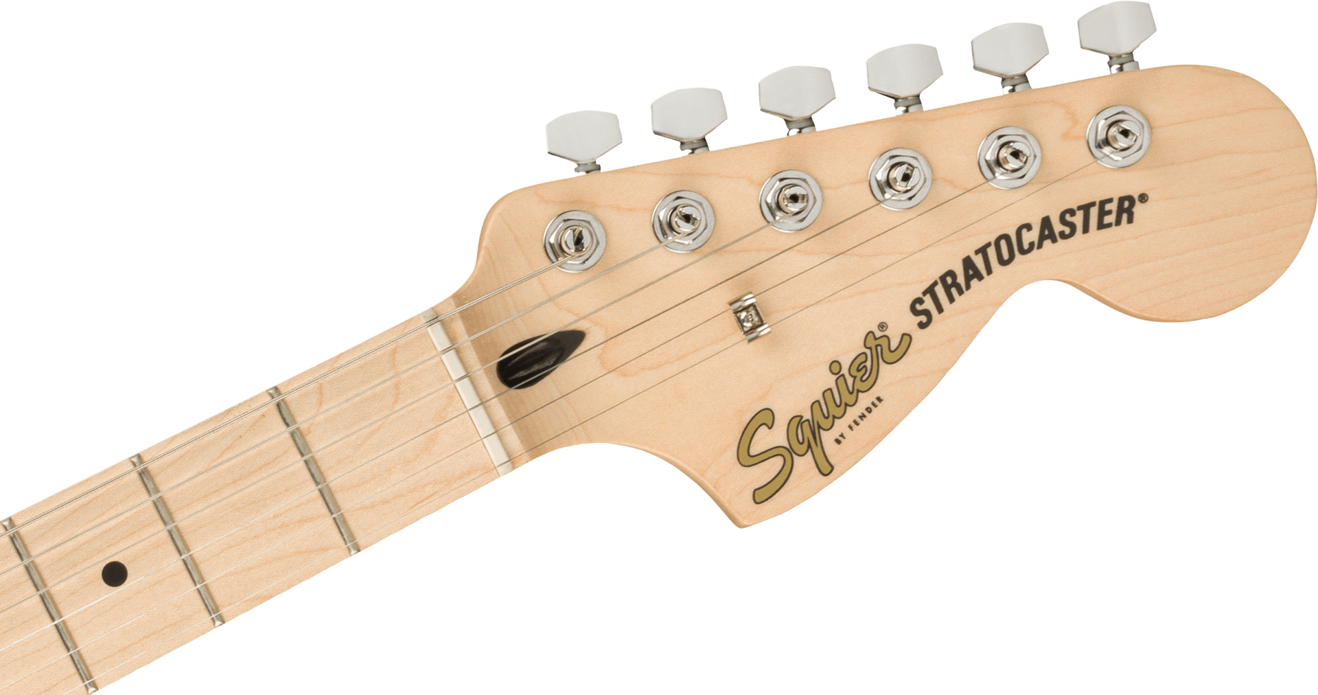 Squier Affinity Series Stratocaster, Maple Fingerboard, White Pickguard, Black