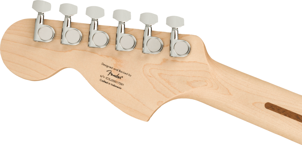 Squier Affinity Series Stratocaster, Maple Fingerboard, White Pickguard, Black