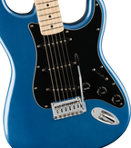 Squier Affinity Series Stratocaster, Maple Fingerboard, Black Pickguard, Lake Placid Blue