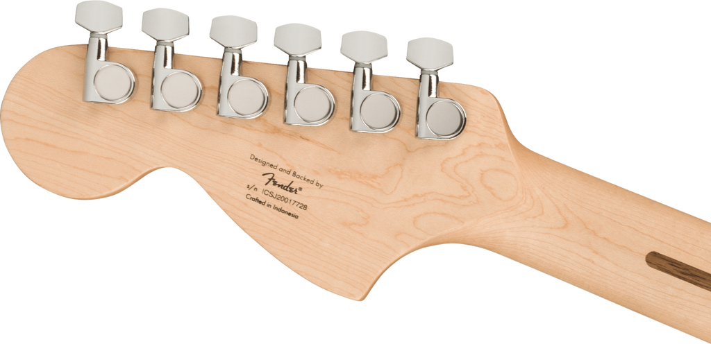 Squier Affinity Series Stratocaster, Maple Fingerboard, Black Pickguard, Olympic White